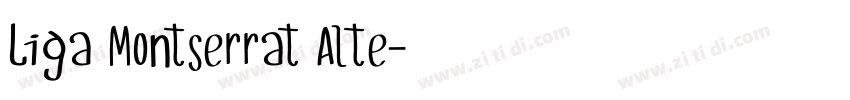 Liga Montserrat Alte字体转换